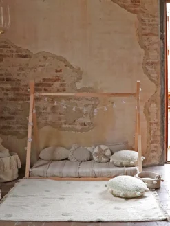 Alfombra infantil artesanal Hippy Dots, lavable