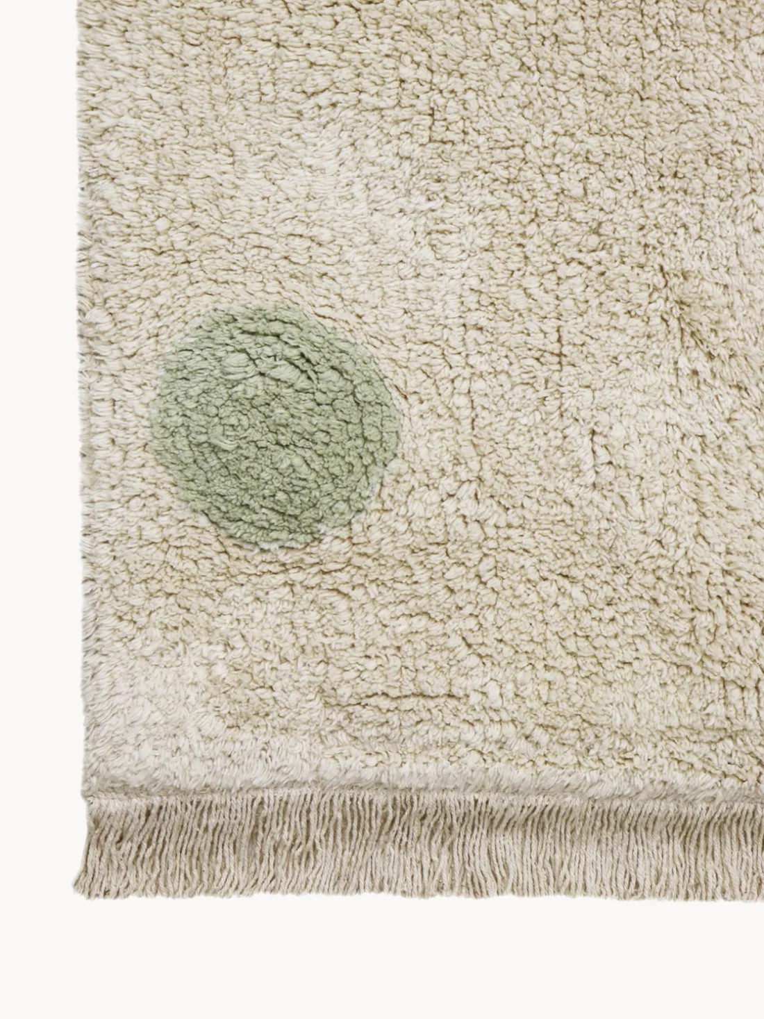 Alfombra infantil artesanal Hippy Dots, lavable