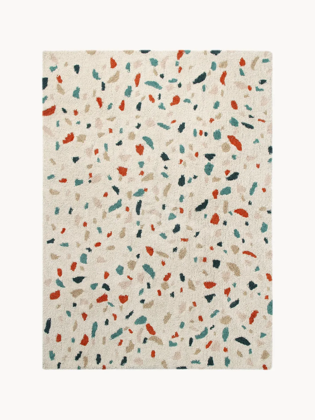 Alfombra infantil artesanal Terrazzo, lavable