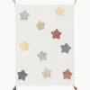 Alfombra infantil artesanal de algodón Estrellas, lavable