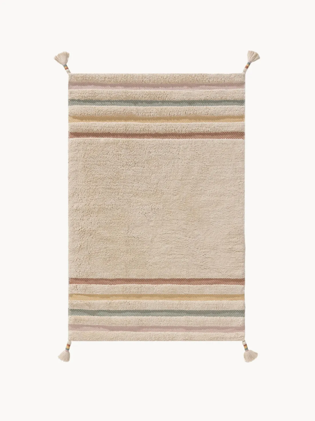 Alfombra infantil artesanal de algodón Lia