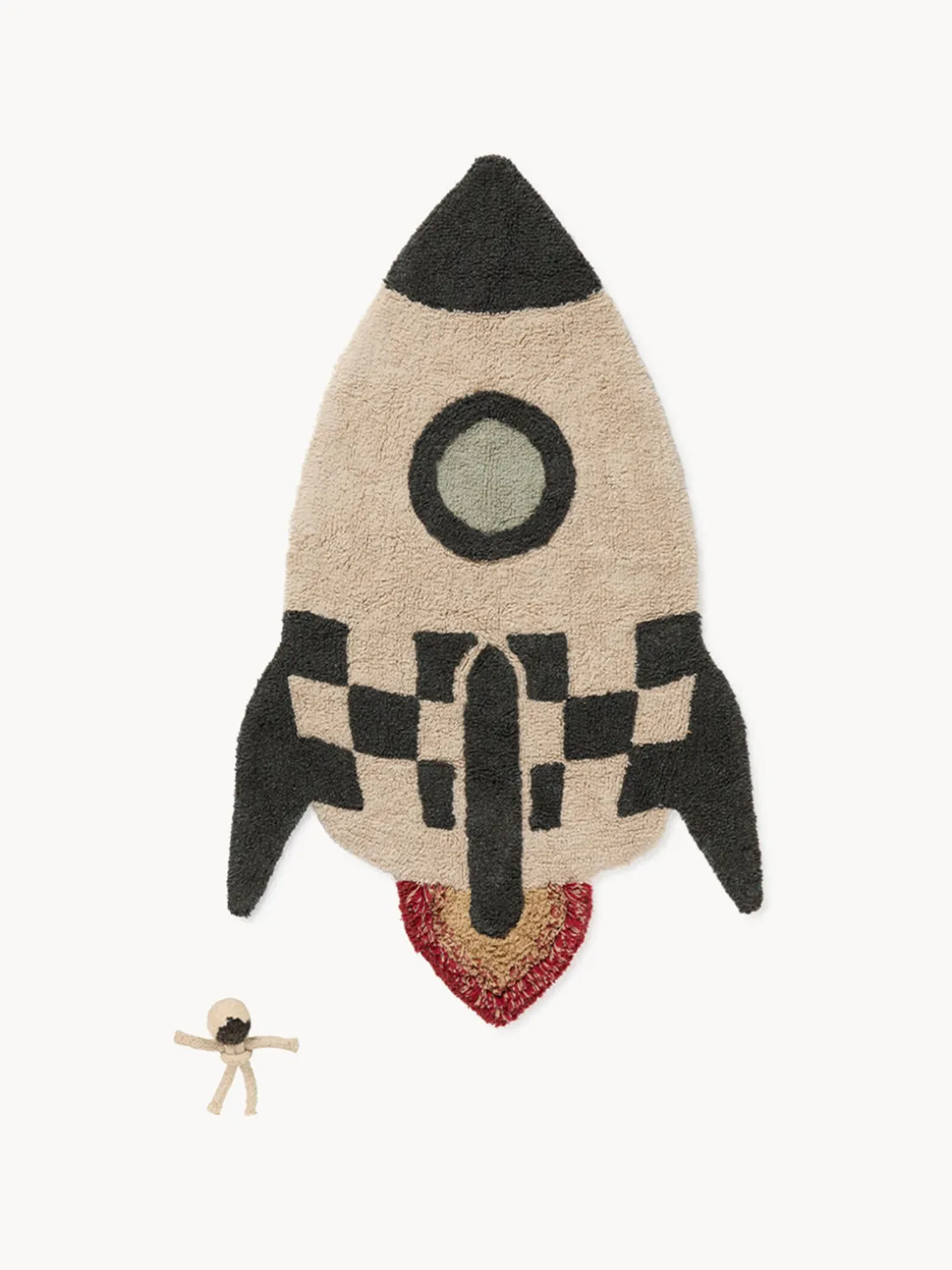 Alfombra infantil artesanal Rocket, lavable