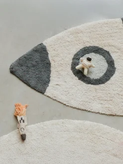 Alfombra infantil artesanal Rocket, lavable