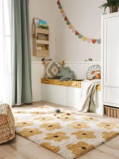Alfombra infantil con estampado floral Gobi