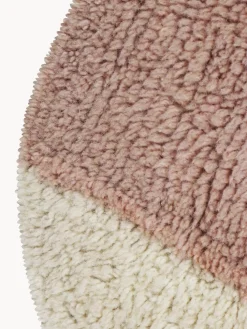 Alfombra infantil de lana artesanal Miss Mighty, lavable