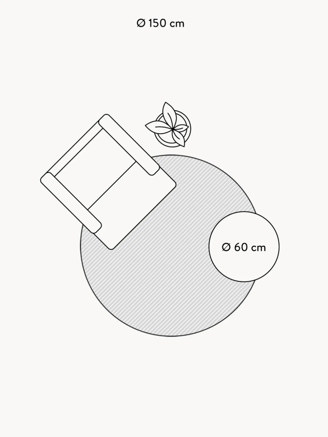 Alfombra infantil redonda con letras de diseño ABC