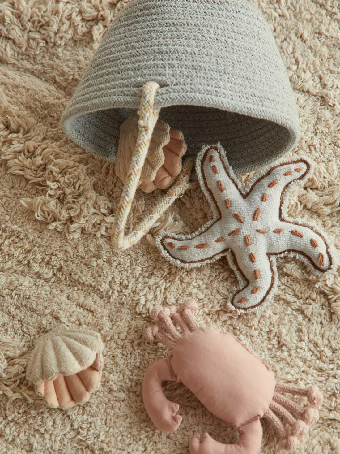 Alfombra infantil redonda lavable Island