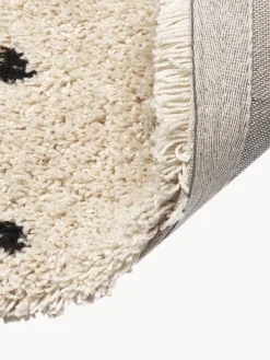 Alfombra mullida artesanal de pelo largo Ayana