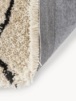 Alfombra mullida corredor artesanal de pelo largo Naima