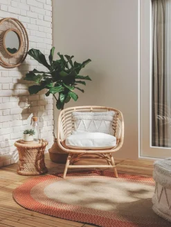 Alfombra ovalada de interior/exterior Nandi