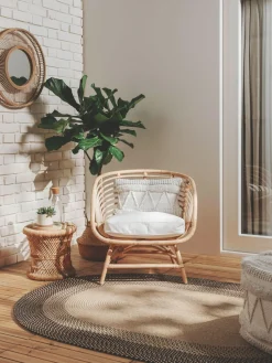 Alfombra ovalada de interior/exterior Nandi