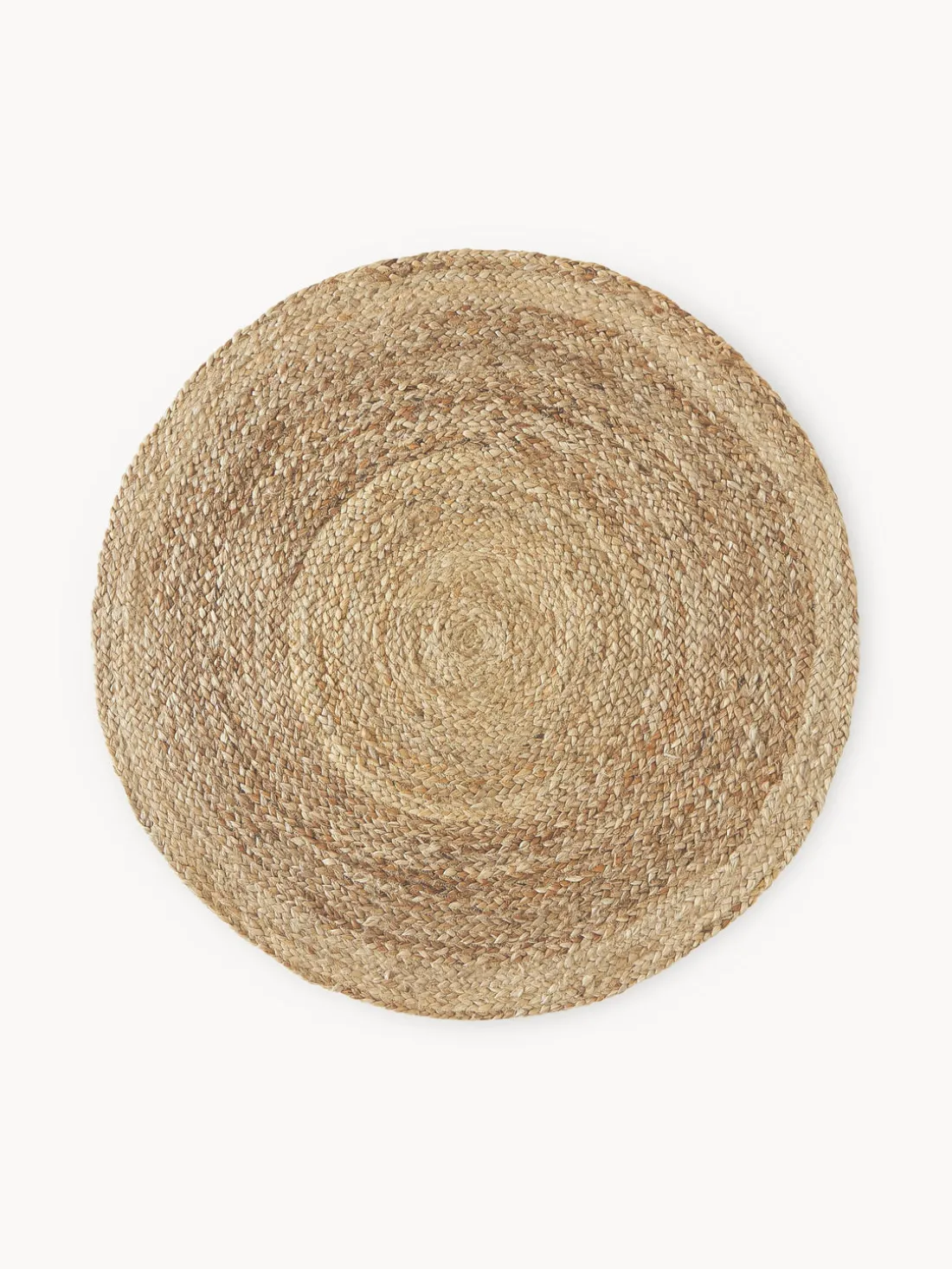Alfombra redonda artesanal de yute Sharmila