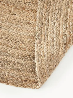 Alfombra redonda artesanal de yute Sharmila