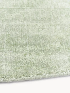 Alfombra redonda artesanal de viscosa Jane