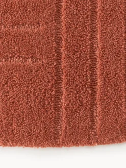 Alfombra redonda artesanal de lana Mason