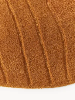 Alfombra redonda artesanal de lana Aaron