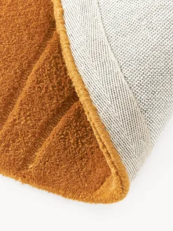 Alfombra redonda artesanal de lana Aaron