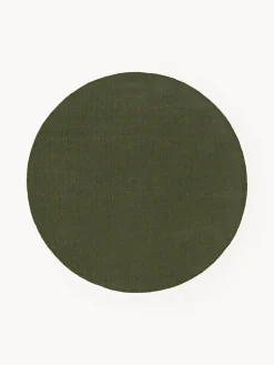 Alfombra redonda de algodón artesanal Lora