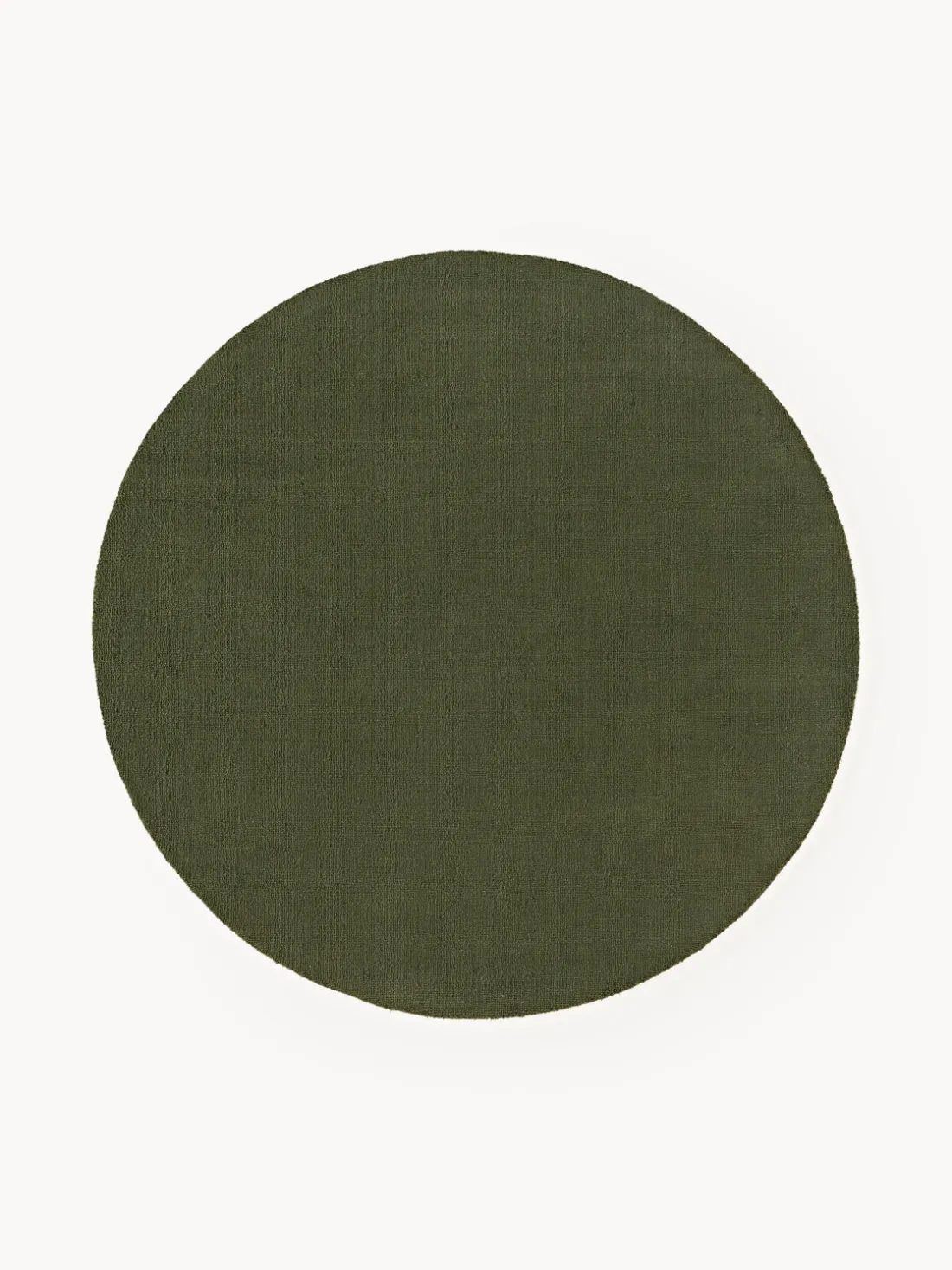 Alfombra redonda de algodón artesanal Lora