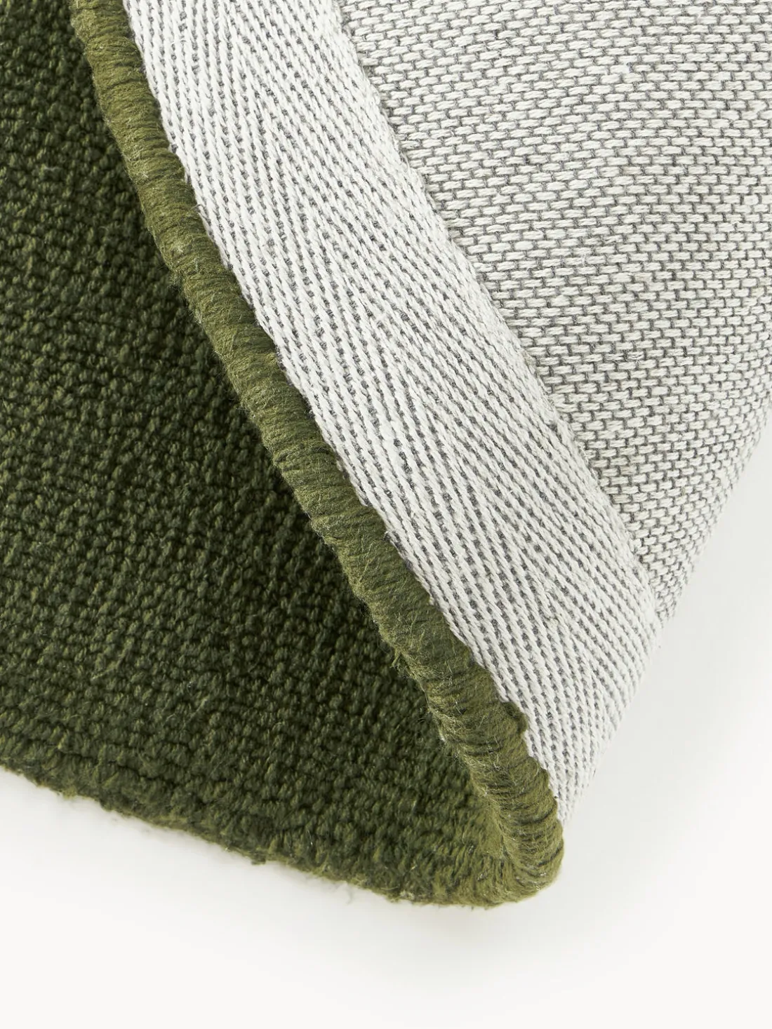 Alfombra redonda de algodón artesanal Lora