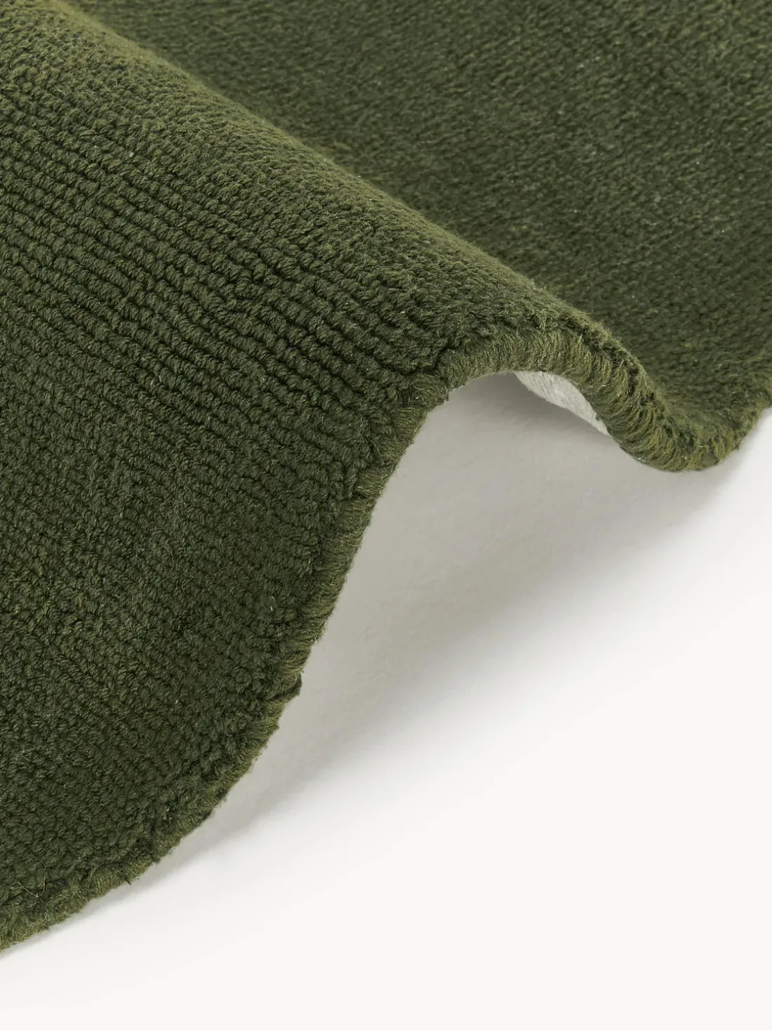 Alfombra redonda de algodón artesanal Lora