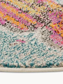 Alfombra redonda de pelo corto de diseño Celestial