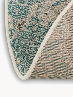 Alfombra redonda de pelo corto de diseño Celestial