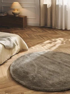 Alfombra redonda de pelo largo Leighton