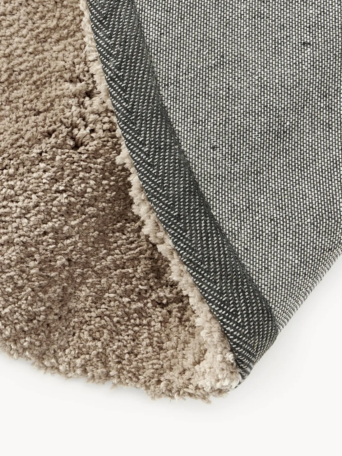 Alfombra redonda de pelo largo Leighton