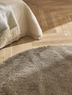 Alfombra redonda de pelo largo Leighton