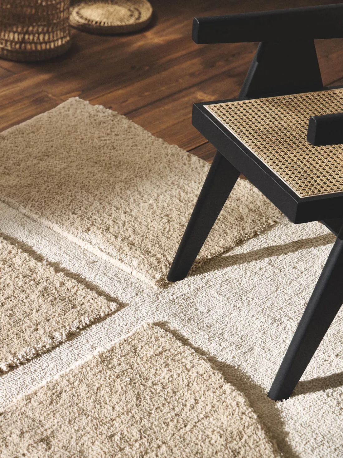 Alfombra texturizada de pelo largo Jade