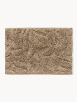Alfombrilla de baño antideslizante con diseño en relieve Leaf