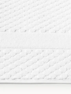 Alfombrilla de baño antideslizante con estampado de panal Katharina