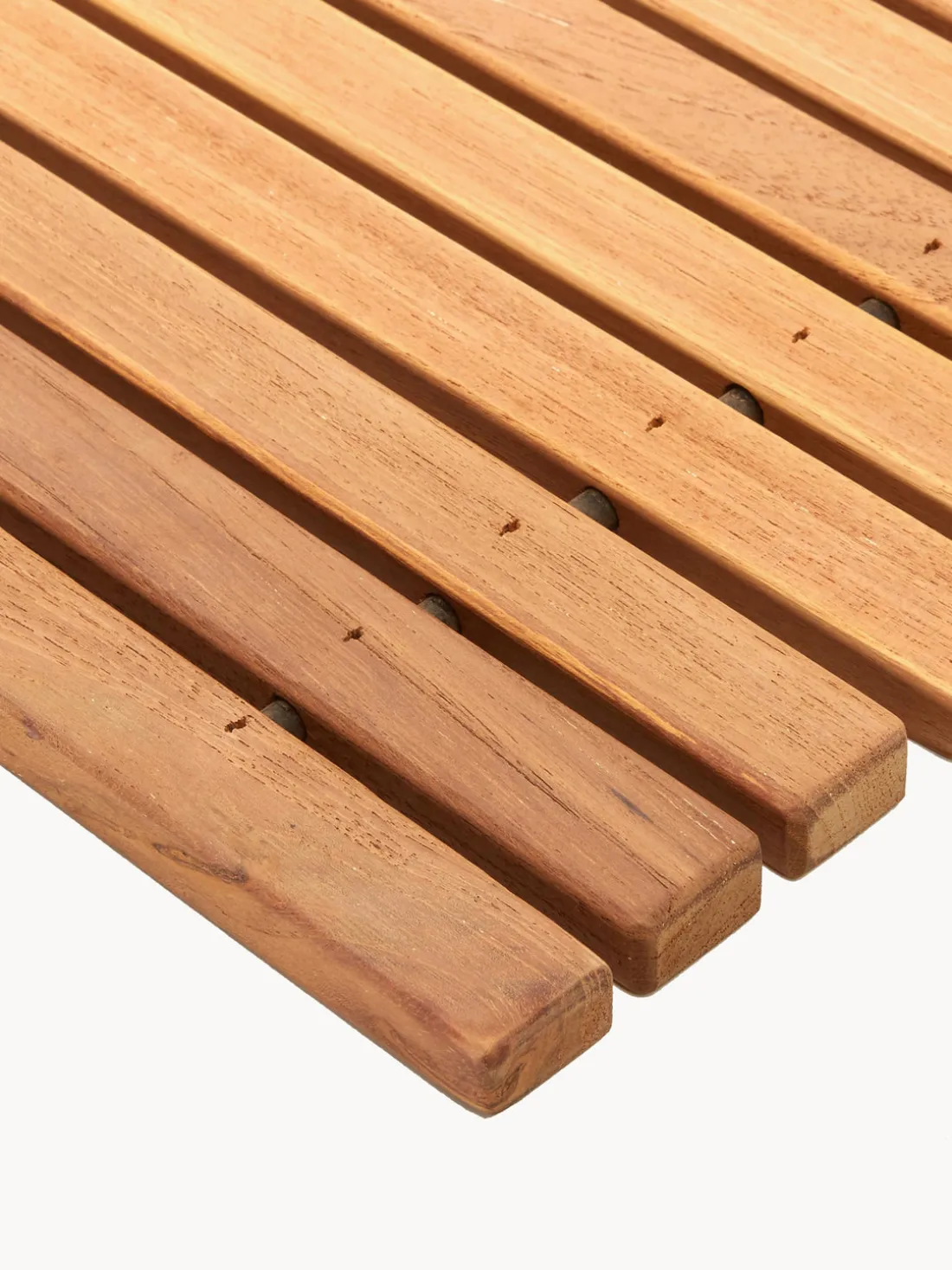 Alfombrilla de baño de madera de teca Anna