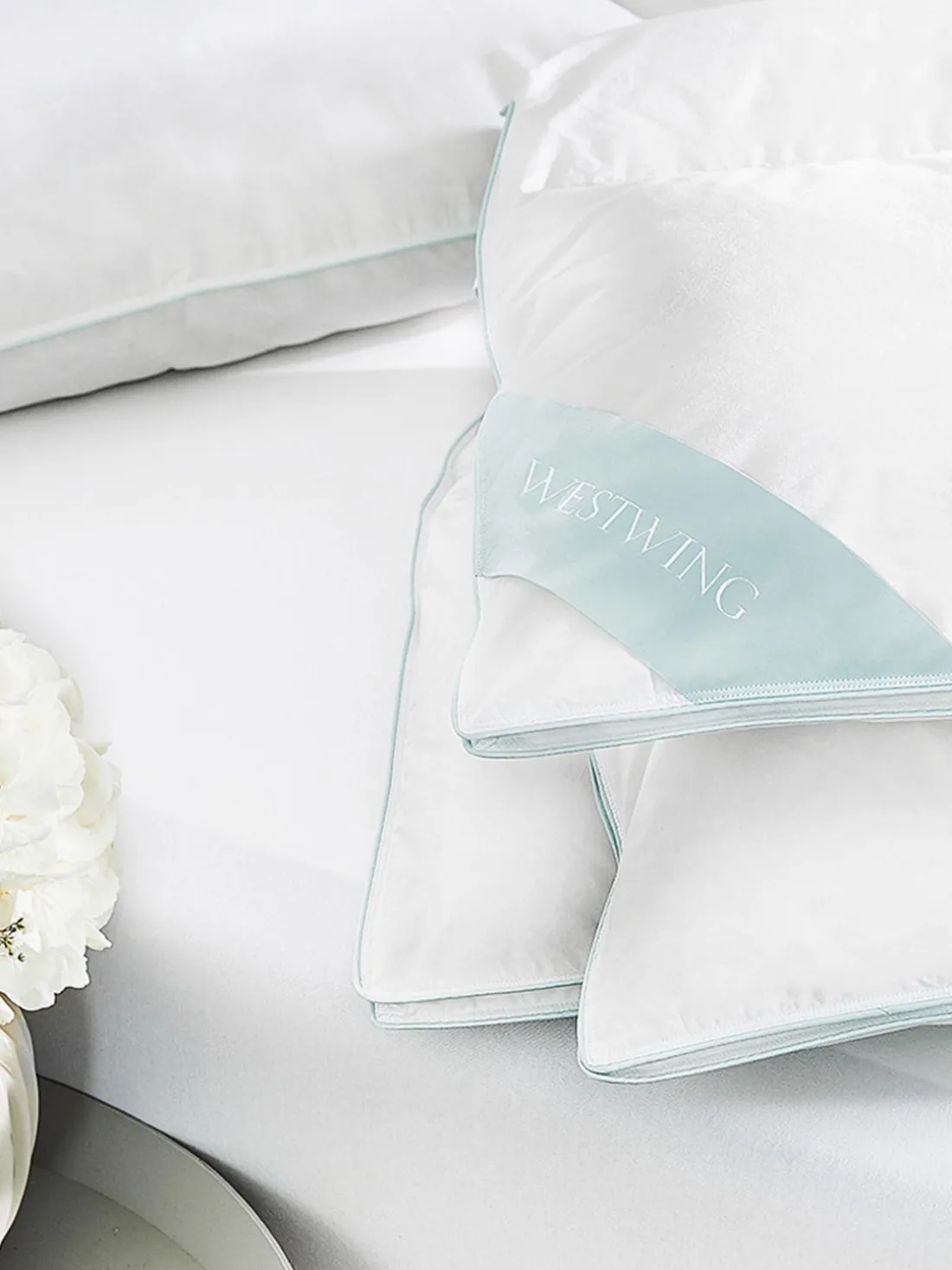 Almohada de plumas Comfort, media