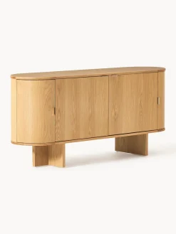Aparador de madera con esquinas redondeadas Zumi