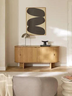 Aparador de madera con esquinas redondeadas Zumi