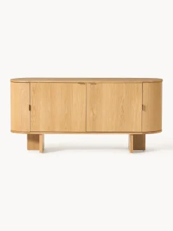 Aparador de madera con esquinas redondeadas Zumi