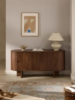 Aparador de madera con esquinas redondeadas Zumi