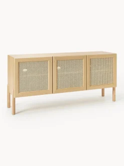 Aparador de madera de roble con tejido vienés Jolie