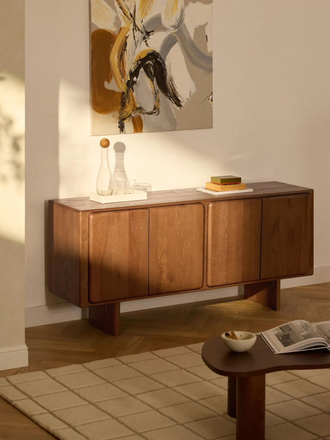 Aparador de madera de roble Chandler