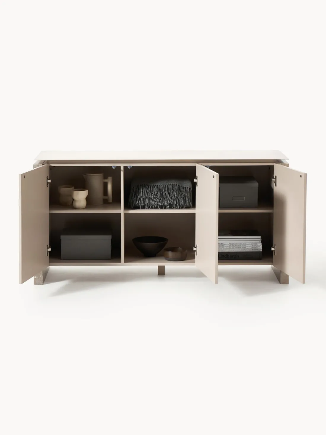 Aparador de mármol y metal Bruce