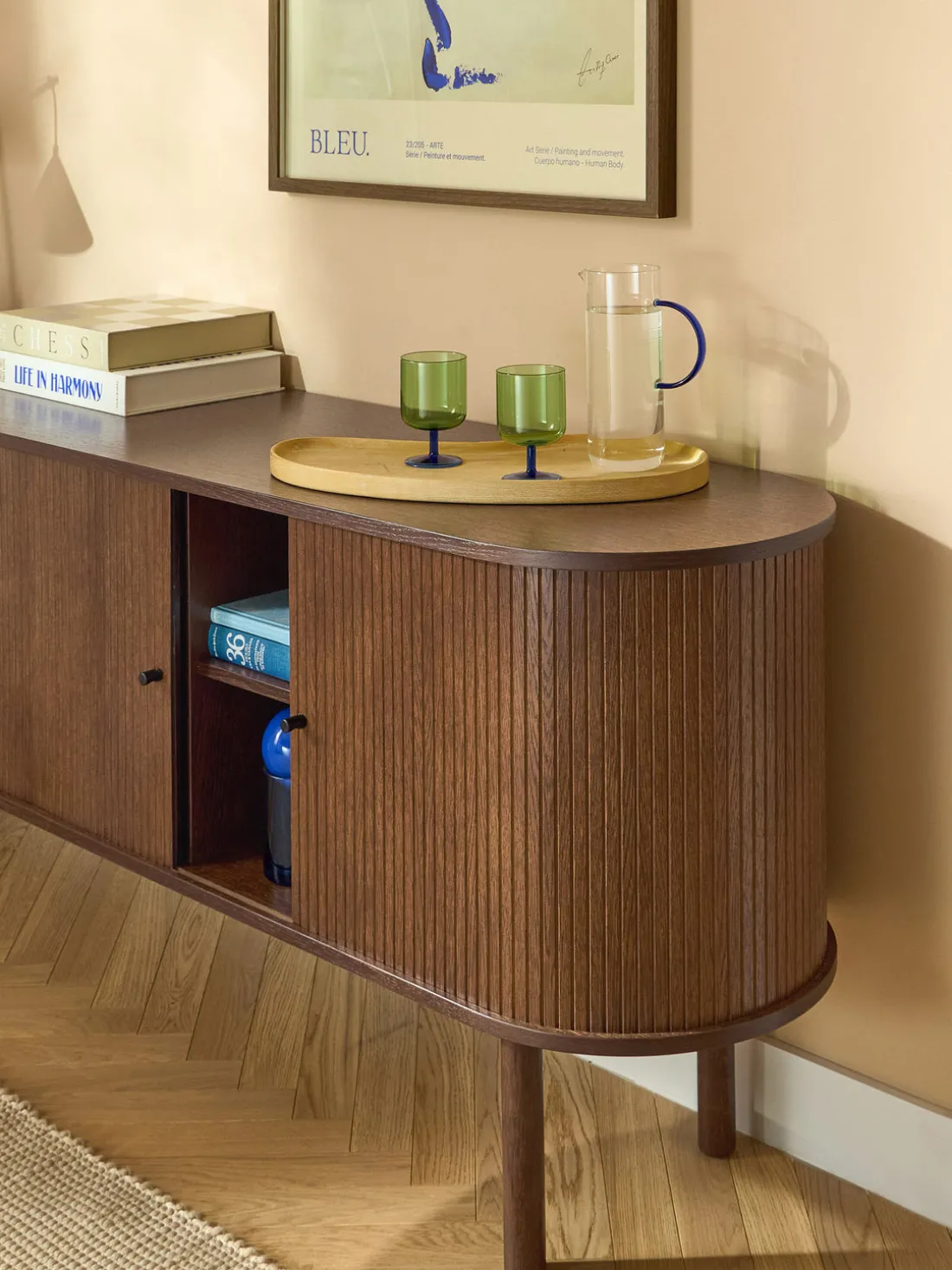 Aparador grande con frente acanalado Calary