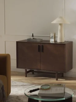 Aparador pequeño de madera de roble Diana