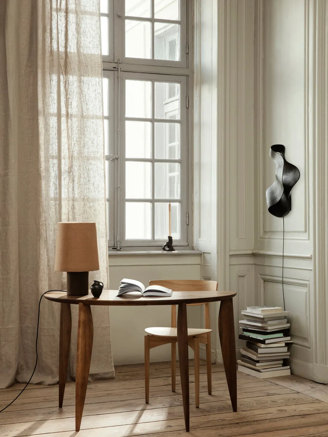 Aplique grande LED regulable Oyster