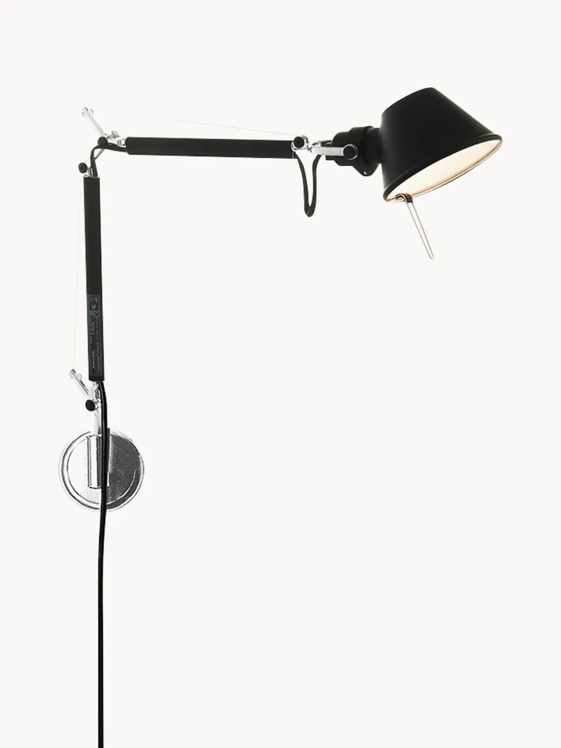 Aplique grande orientable Tolomeo Micro, con enchufe