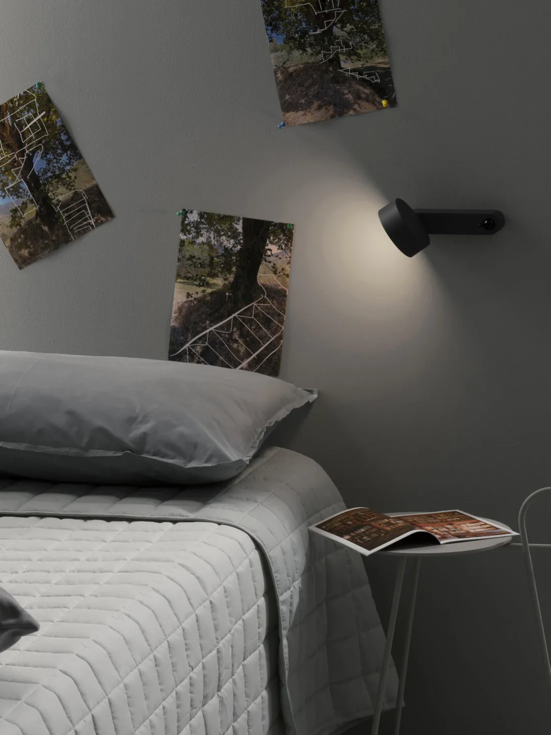 Aplique pequeño LED Toggle, pantalla orientable