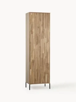 Armario de madera de roble con frente acanalado Avourio