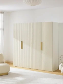 Armario modular con puertas giratorias Simone, An 200 cm, variantes diferentes