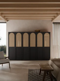 Armario modular Jeanne, 6 puertas (300 cm), diferentes opciones